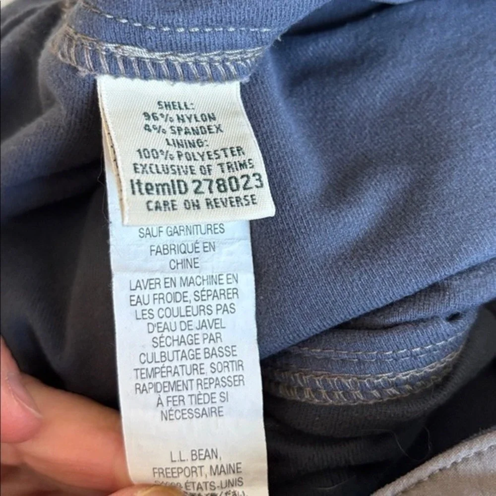 LL Bean Comfort Trail Pants Lined Ash Brown hiking camping cabin 31